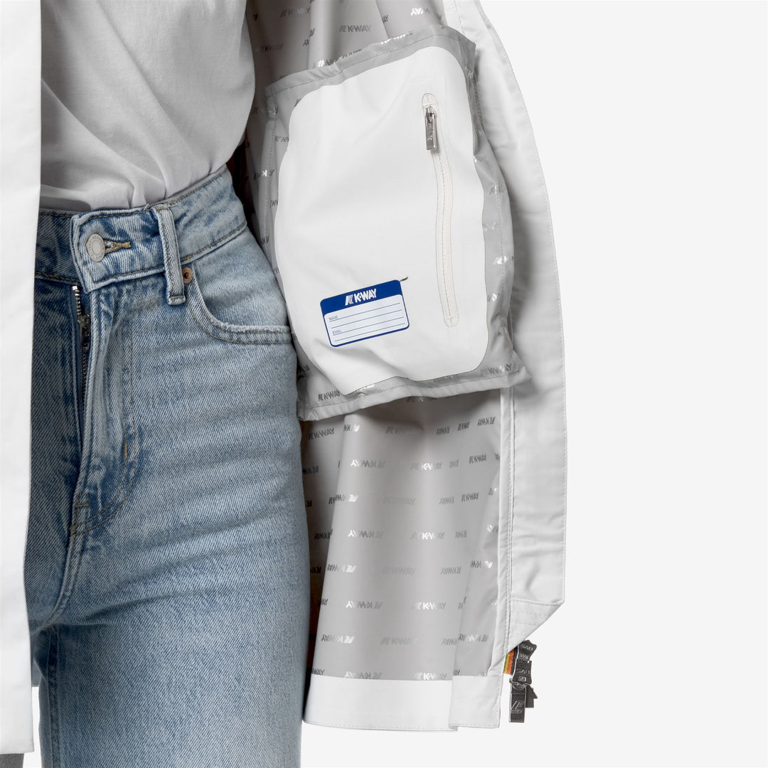 Jackets_WOMAN_SOPHIE STRETCH DOT_Mid_White - DetailDouble