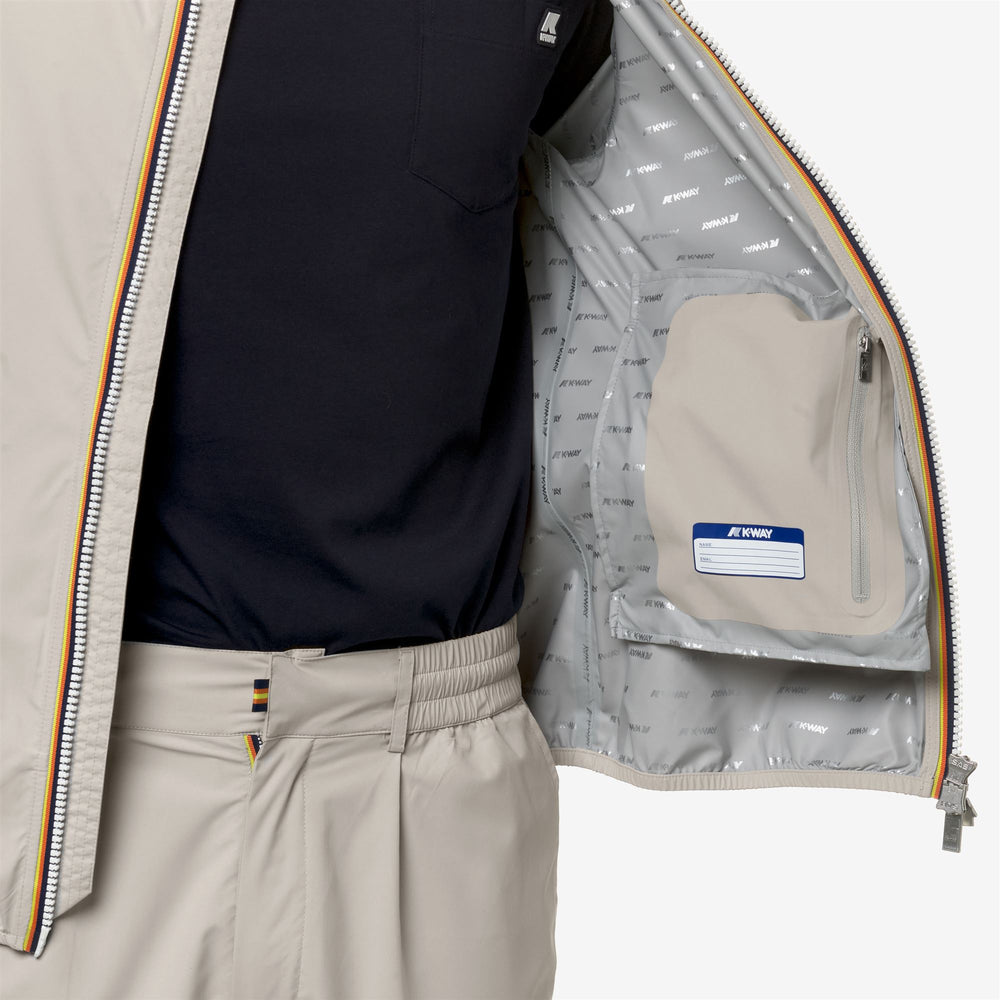 Jackets_MAN_JACK STRETCH DOT_Short_BEIGE LT - DetailDouble