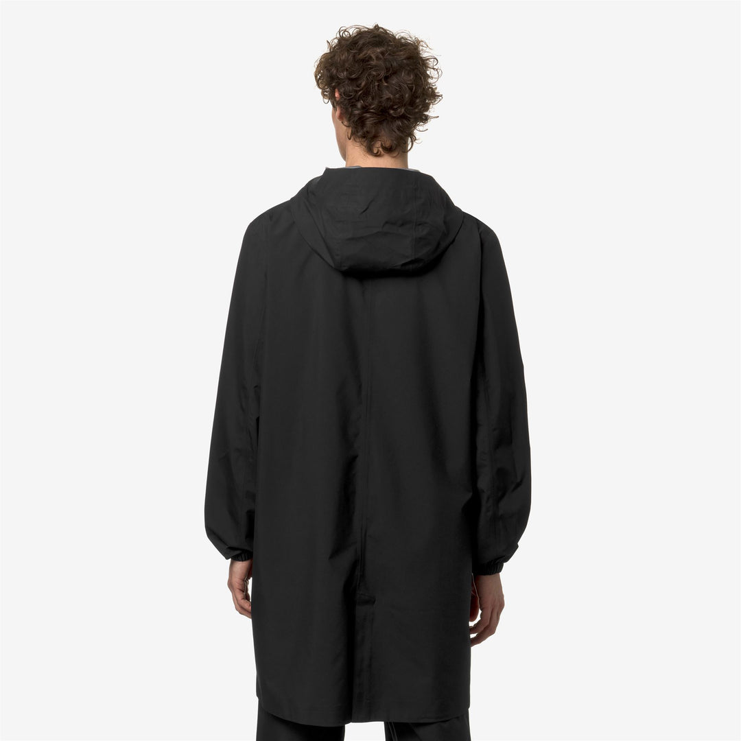 Jackets_MAN_THOMAS STRETCH DOT_3/4 Length_Black Pure - DressedFrontDouble