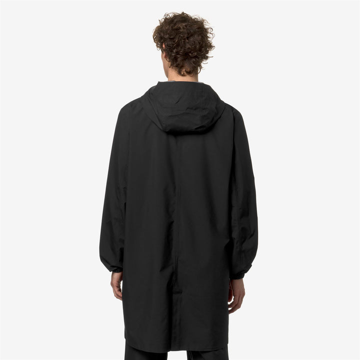 Jackets_MAN_THOMAS STRETCH DOT_3/4 Length_Black Pure - DressedFrontDouble