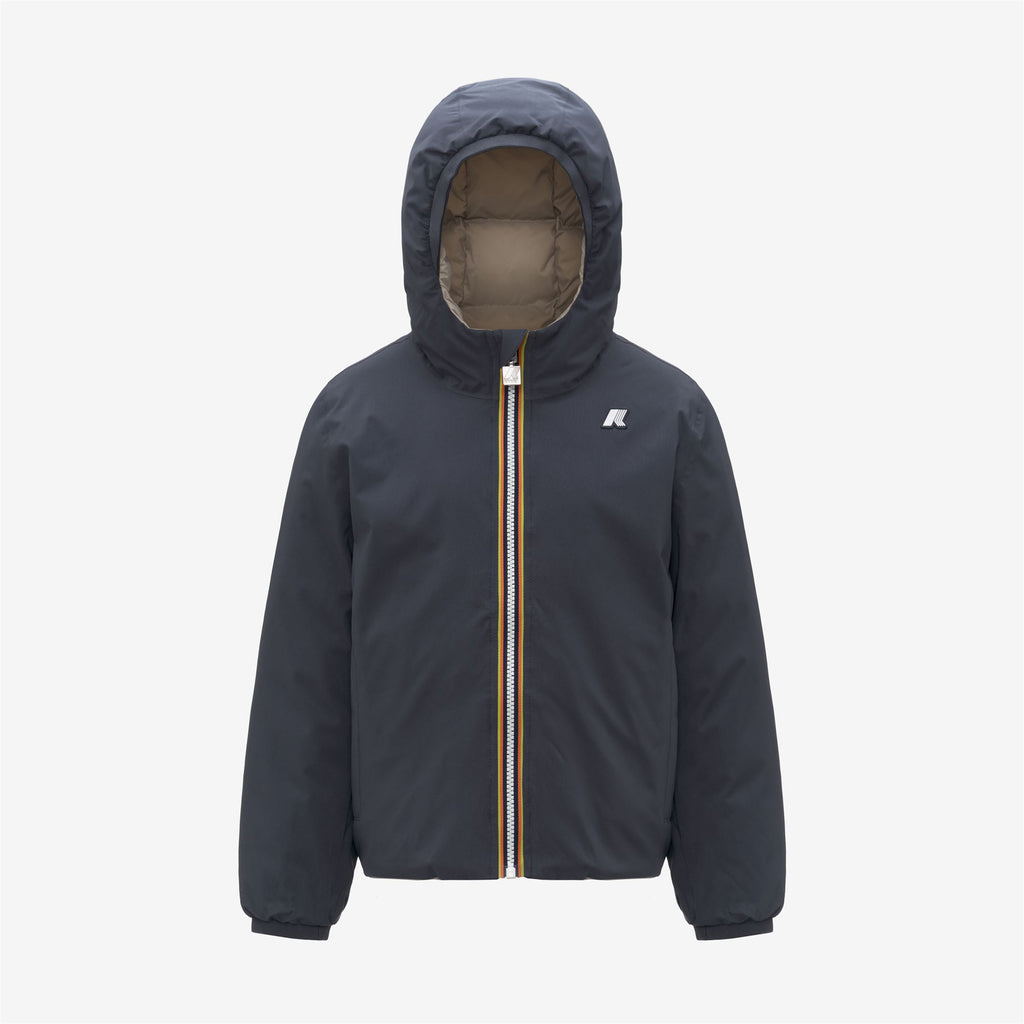 Jackets_BOY_P. JACK ST THERMO DOUBLE_Short_Blue Airforce - Beige Cashmere - Commercial 1