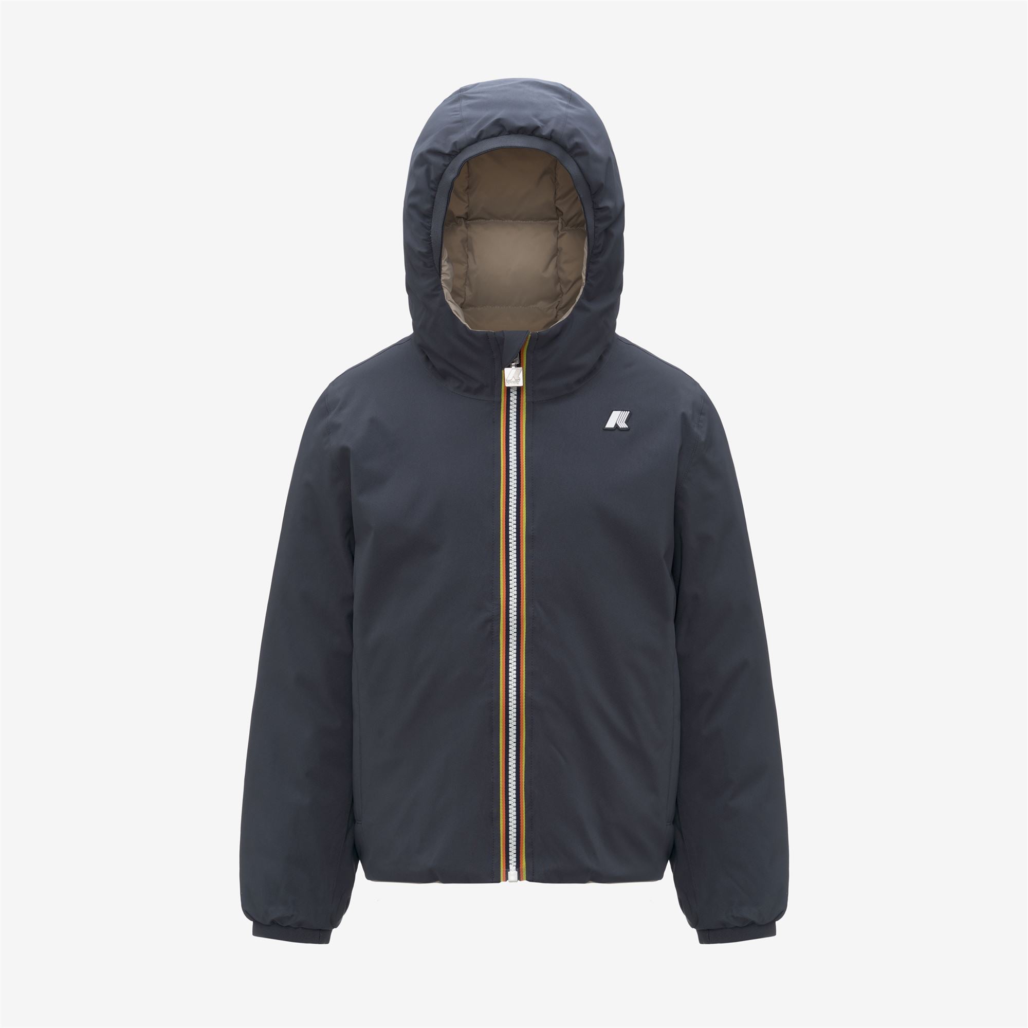 Jackets_BOY_P. JACK ST THERMO DOUBLE_Short_Blue Airforce - Beige Cashmere - Commercial 1