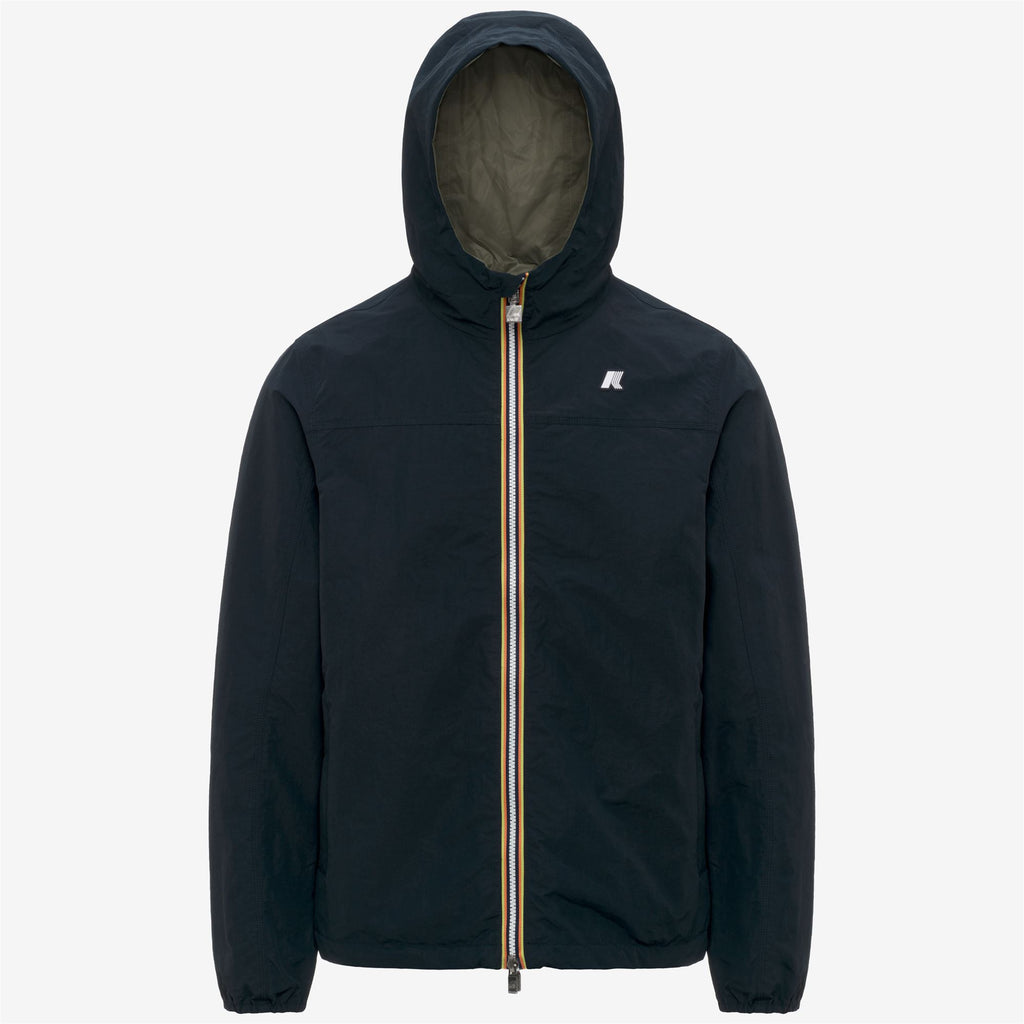 Jackets_Unisex_JAKE COTTON DOUBLE_Short_Blue Depth - Green Lichen - Commercial 1