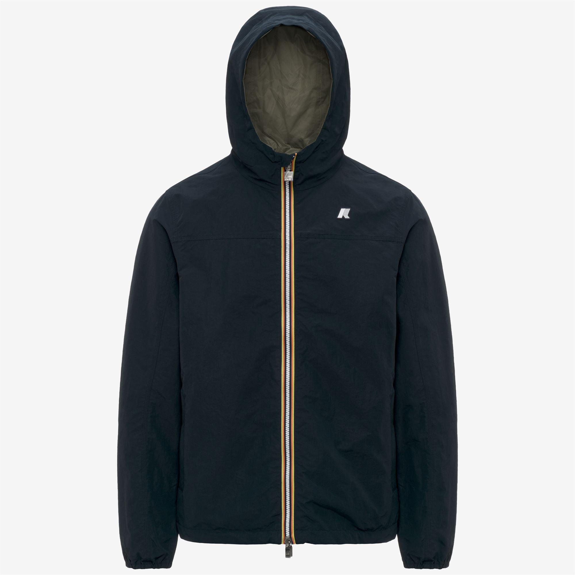 Jackets_Unisex_JAKE COTTON DOUBLE_Short_Blue Depth - Green Lichen - Commercial 1
