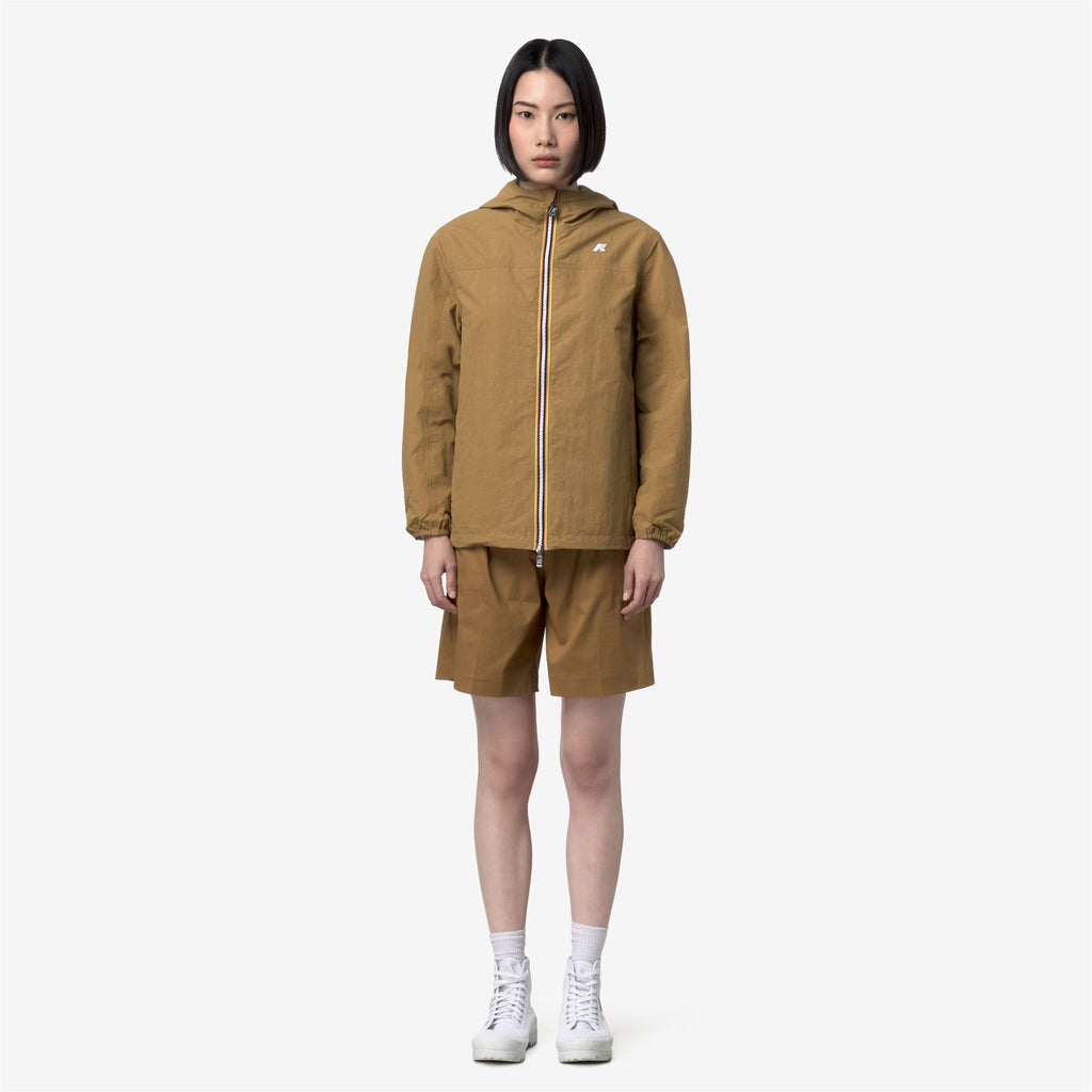 Jackets_Unisex_JAKE COTTON DOUBLE_Short_Brown Bistre - BEIGE LT - Commercial 4