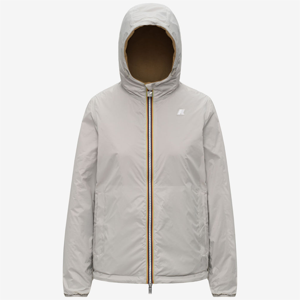 Jackets_Unisex_JAKE COTTON DOUBLE_Short_Brown Bistre - BEIGE LT - Commercial 2