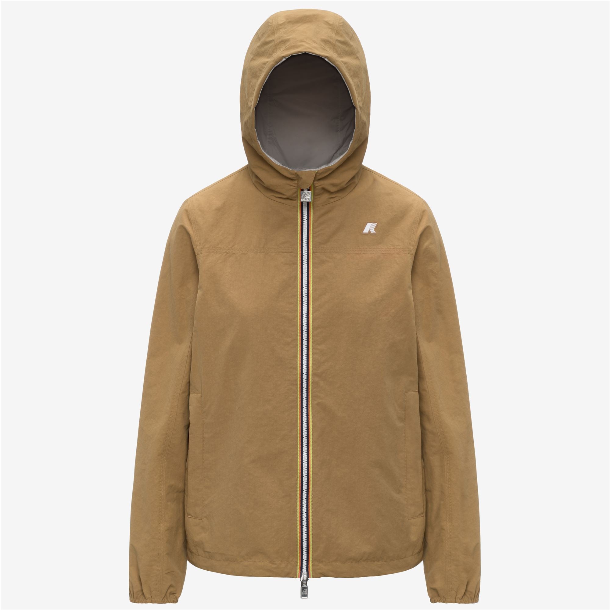 Jackets_Unisex_JAKE COTTON DOUBLE_Short_Brown Bistre - BEIGE LT - Commercial 1
