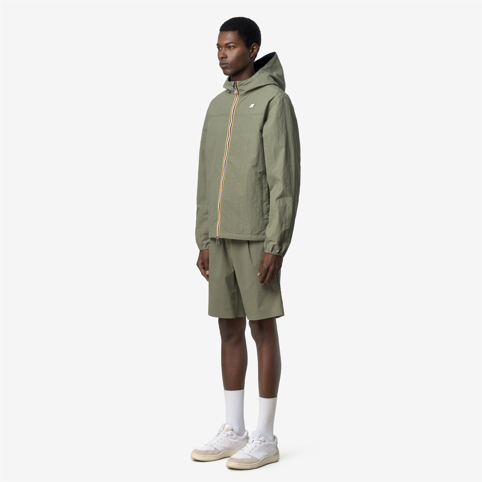 Jackets_Unisex_JAKE COTTON DOUBLE_Short_Green Lichen - Blue Insignia - Commercial 5