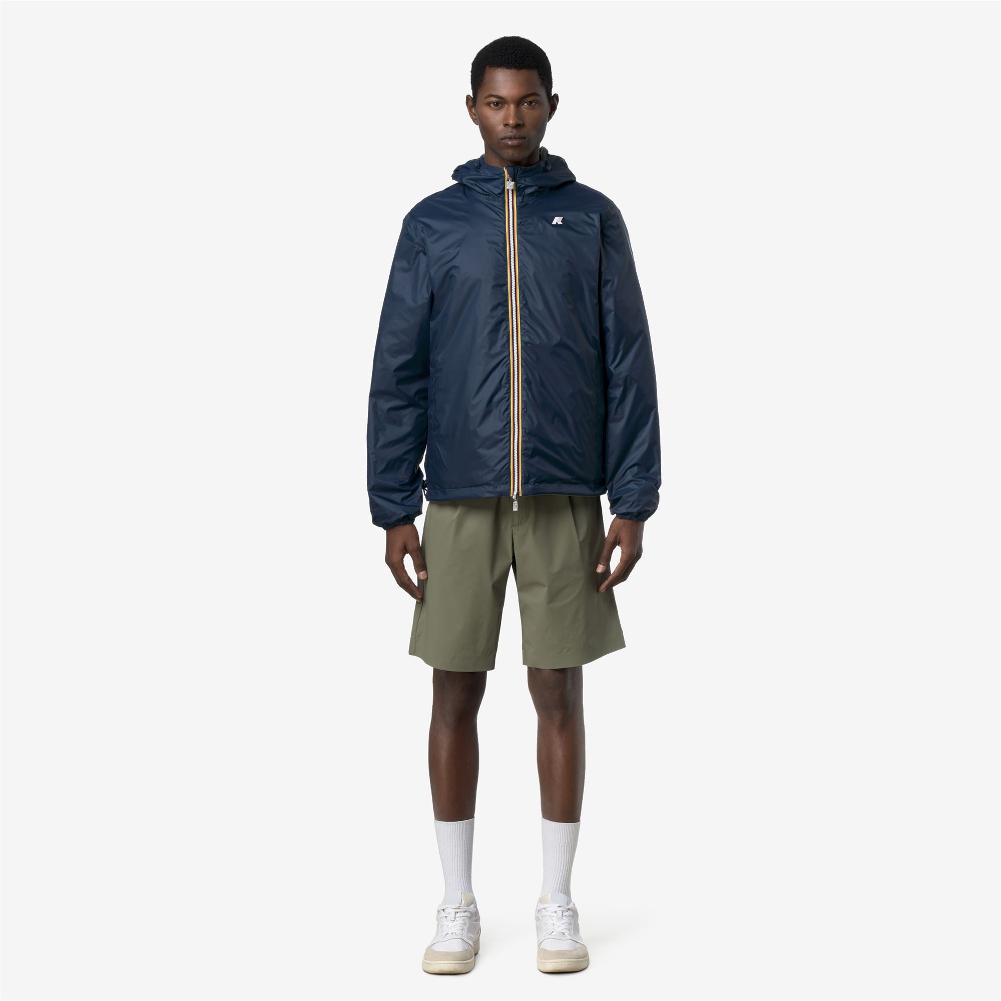 Jackets_Unisex_JAKE COTTON DOUBLE_Short_Green Lichen - Blue Insignia - Commercial 7