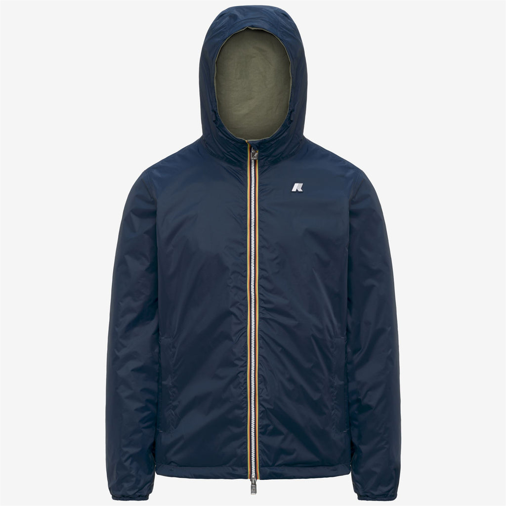 Jackets_Unisex_JAKE COTTON DOUBLE_Short_Green Lichen - Blue Insignia - Commercial 2