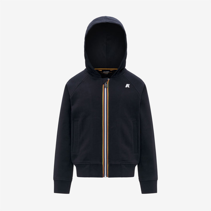 P. ANTHONY FLEECE PEACH - Fleece - Hoodie Full Zip - BOY - Blue Depth