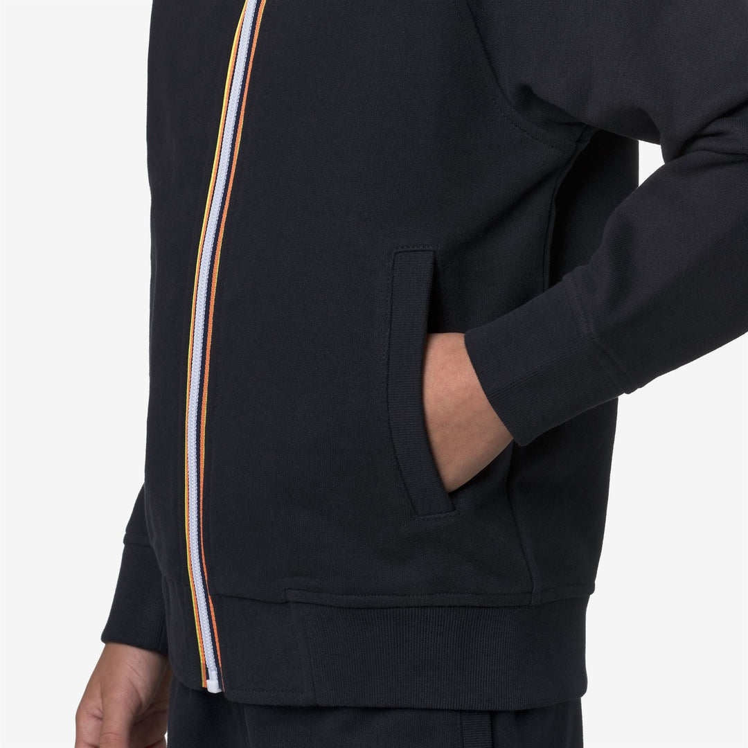 P. ANTHONY FLEECE PEACH - Fleece - Hoodie Full Zip - BOY - Blue Depth