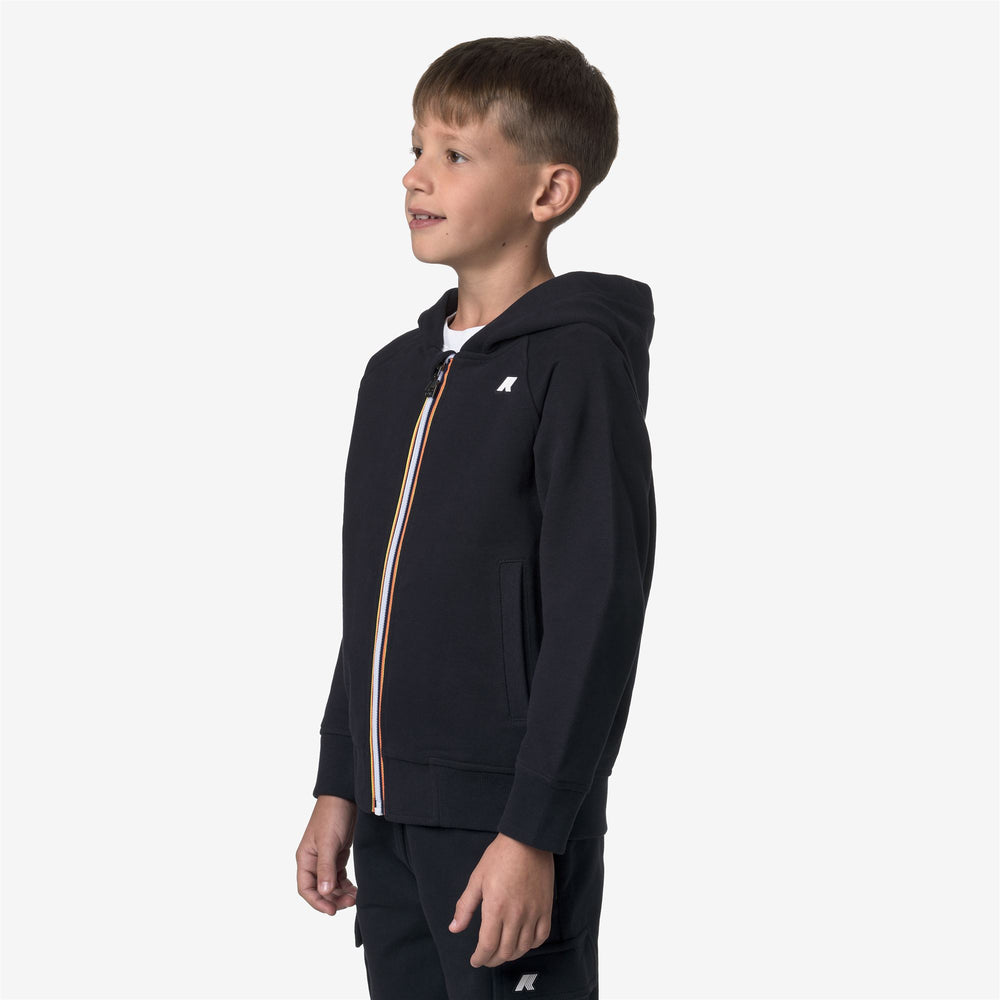 Fleece_BOY_P. ANTHONY FLEECE PEACH_Hoodie Full Zip_Blue Depth - Detail