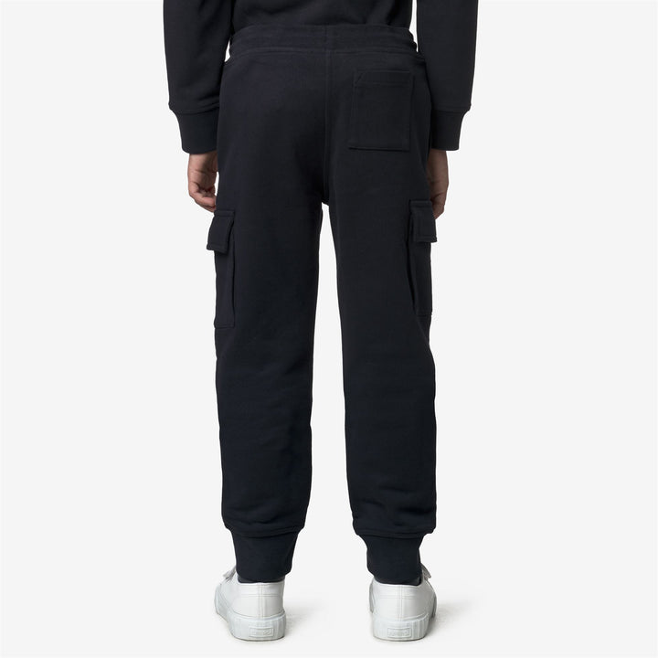 Pants_BOY_P. MICK FLEECE PEACH_Sport Trousers_Blue Depth - DressedFrontDouble