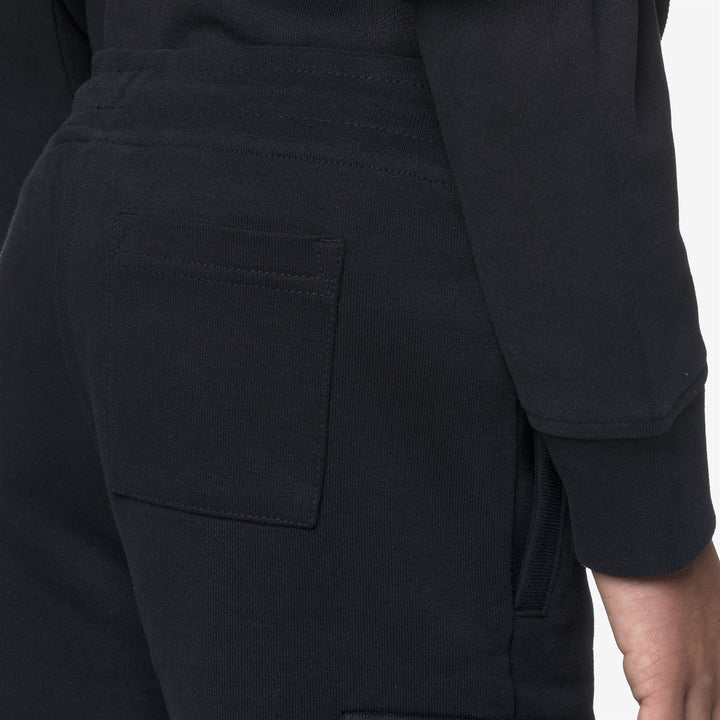 Pants_BOY_P. MICK FLEECE PEACH_Sport Trousers_Blue Depth - DetailDouble