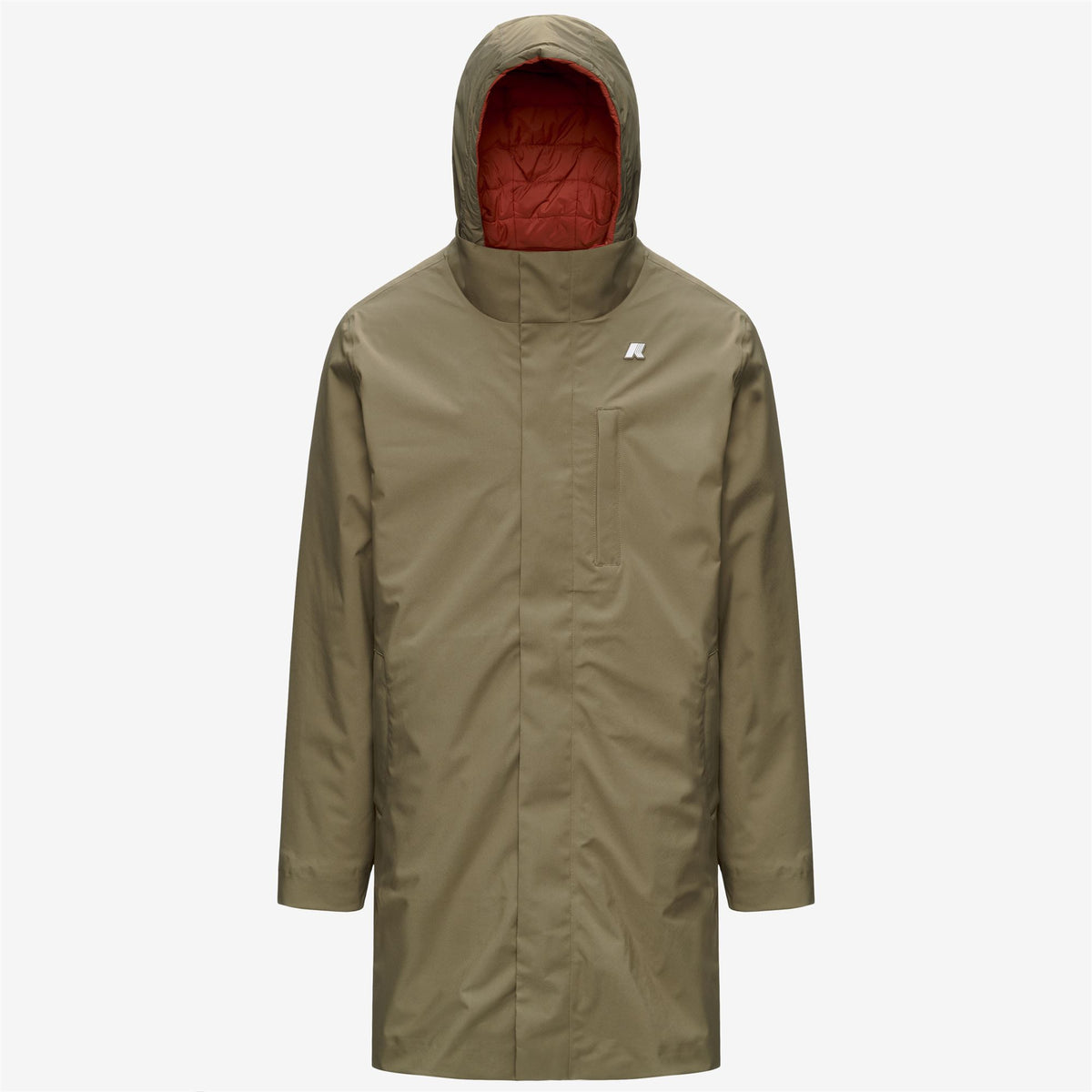 Jackets_Man_DUKE 3IN1_3/4 Length_Green Army - Orange Brownish - Commercial 1