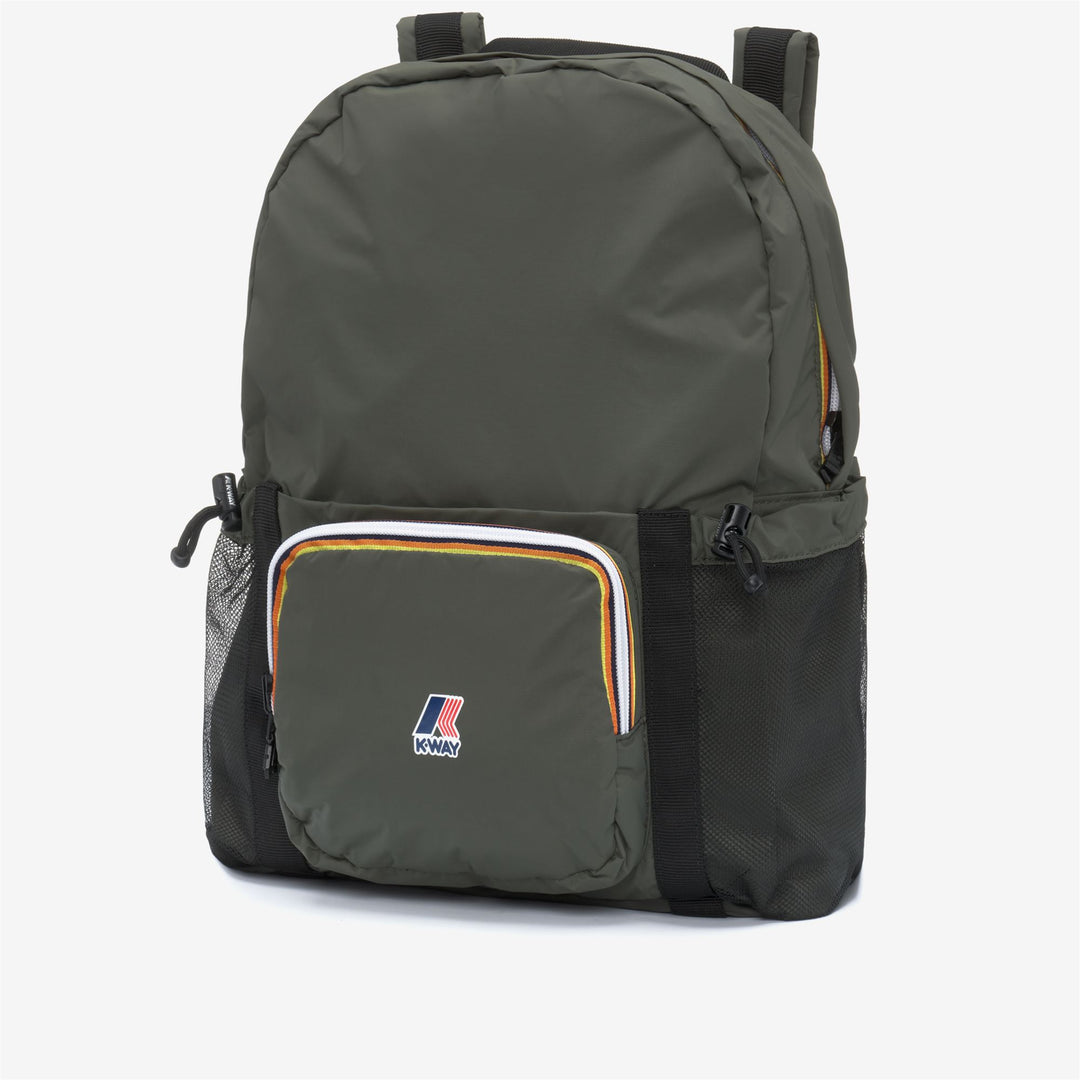 Bags_UNISEX_LE VRAI 4.0 MICHEL_Backpack_GREEN BLACKISH - DressedFront