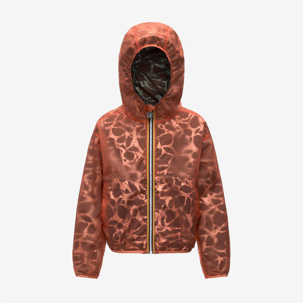 Jackets_Girl_P. LAURETTE SUPER LIGHT LAMI DOUBLE_Short_Green L Laminated - Pink P - Green Lichen - Pink Pamplemousse - Commercial 2