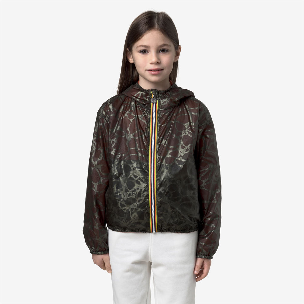 Jackets_Girl_P. LAURETTE SUPER LIGHT LAMI DOUBLE_Short_Green L Laminated - Pink P - Green Lichen - Pink Pamplemousse - Commercial 4