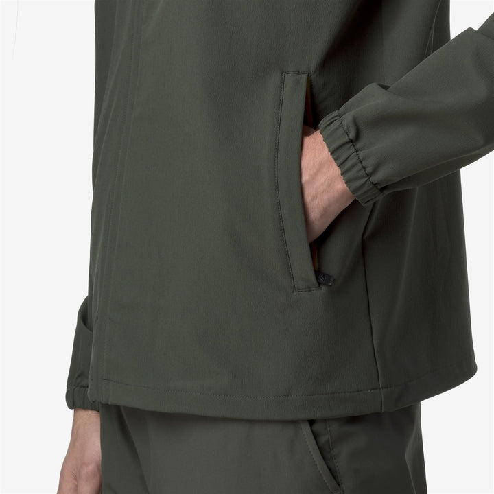 LE VRAI GARETH - Fleece - Jacket - UNISEX - GREEN BLACKISH