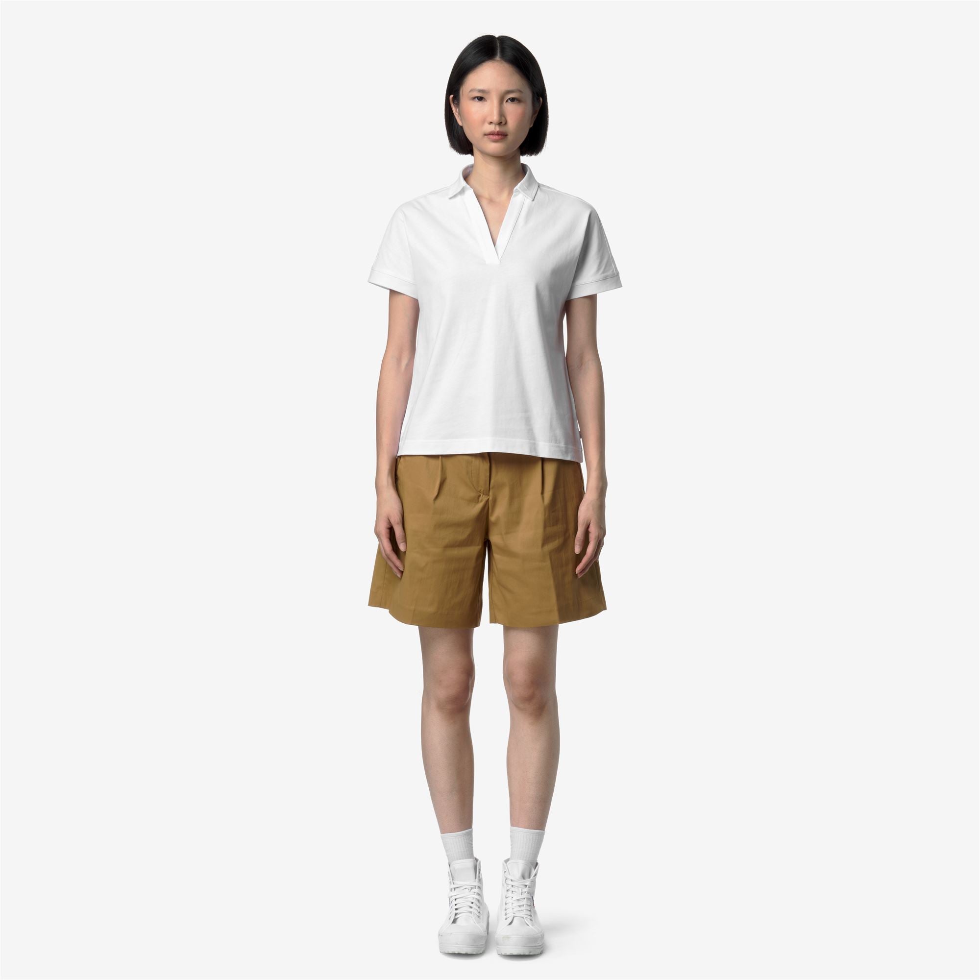 T-Shirts & Top_Woman_ISELIE JERSEY_T-Shirt_White - White - Commercial 4
