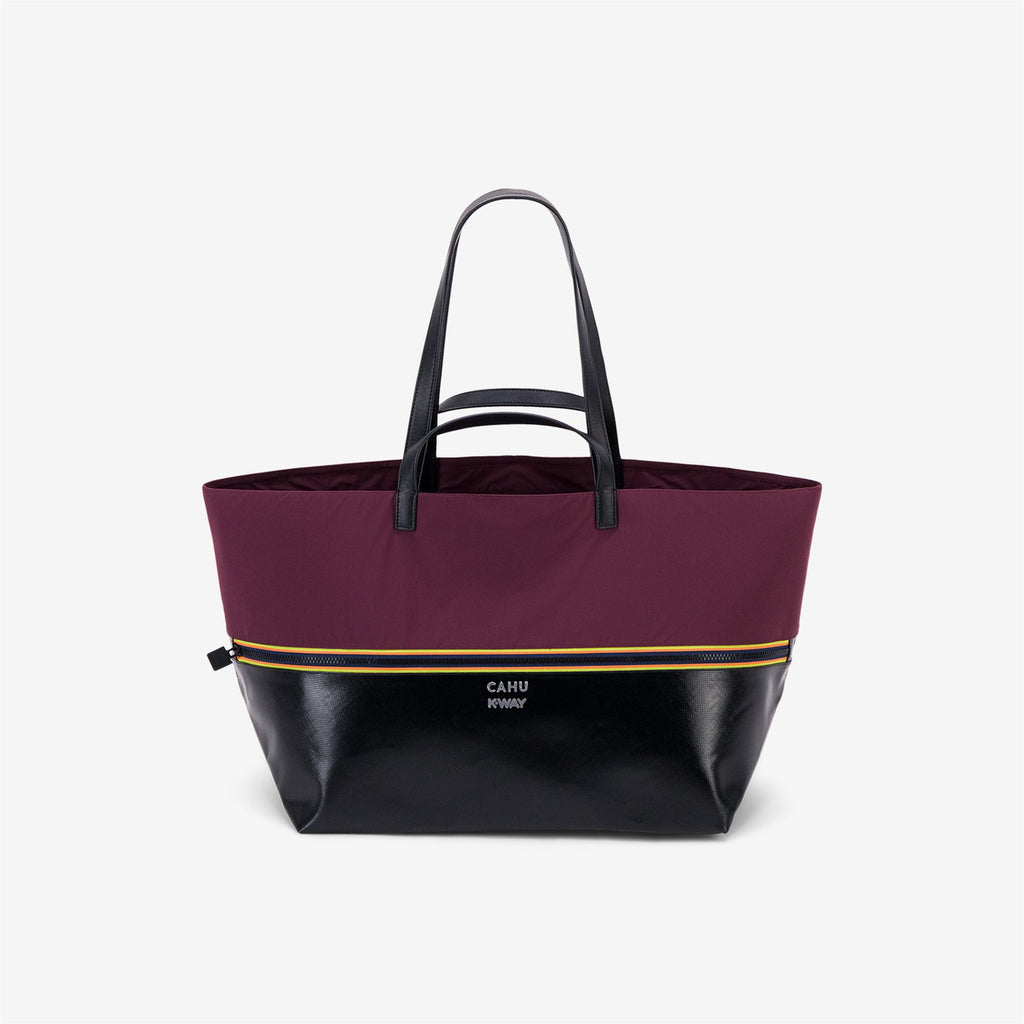 Bags_UNISEX_PRATIQUE MEDIUM_Tote Bag_Black-Red Dk Amaranto - Commercial 1