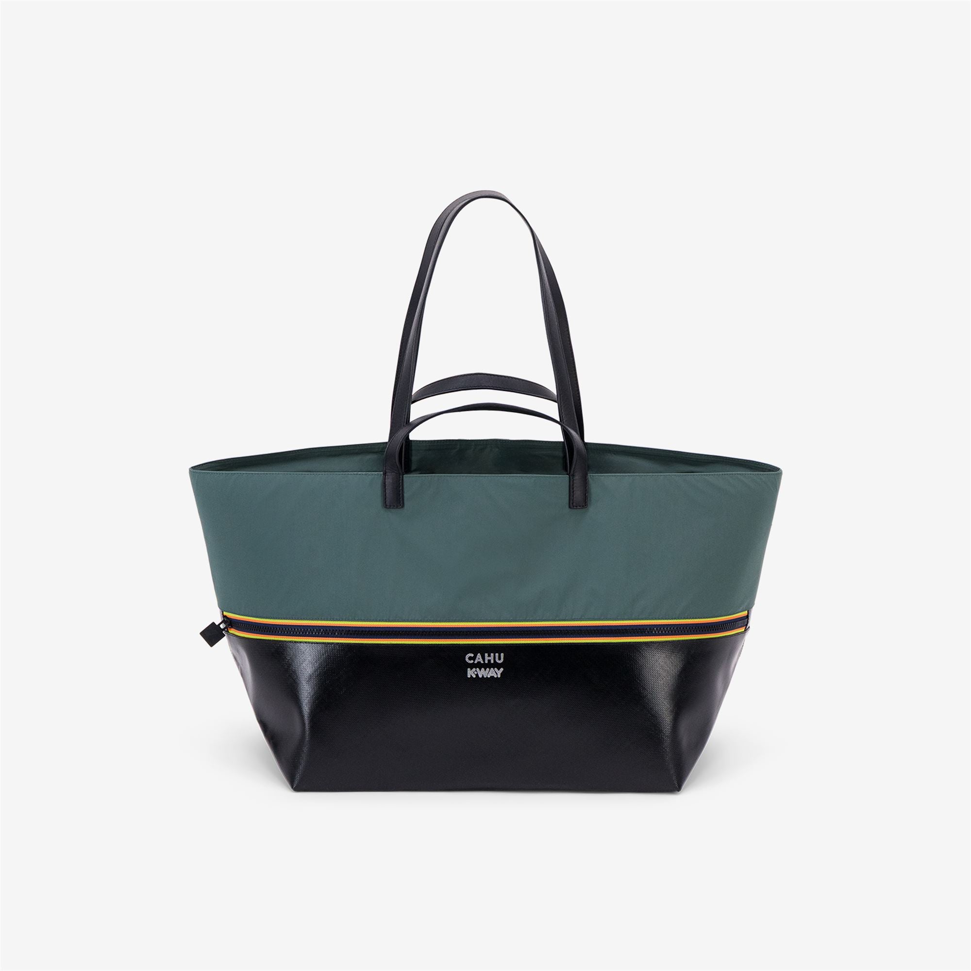 Bags_UNISEX_PRATIQUE MEDIUM_Tote Bag_Black-Green Greysh - Commercial 1