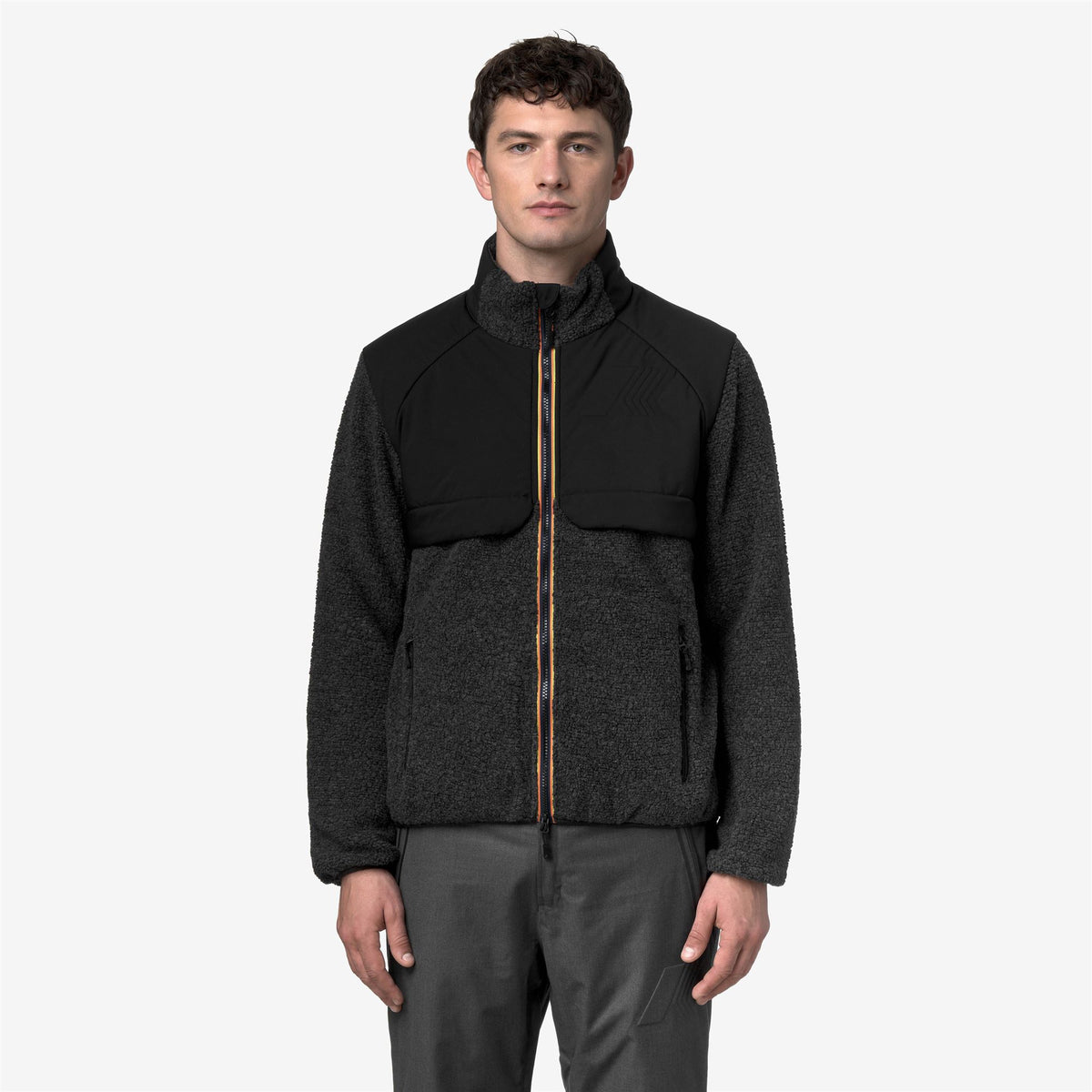 Fleece_MAN_BORNES W POLAR_Jacket_Black Pure - Commercial 4