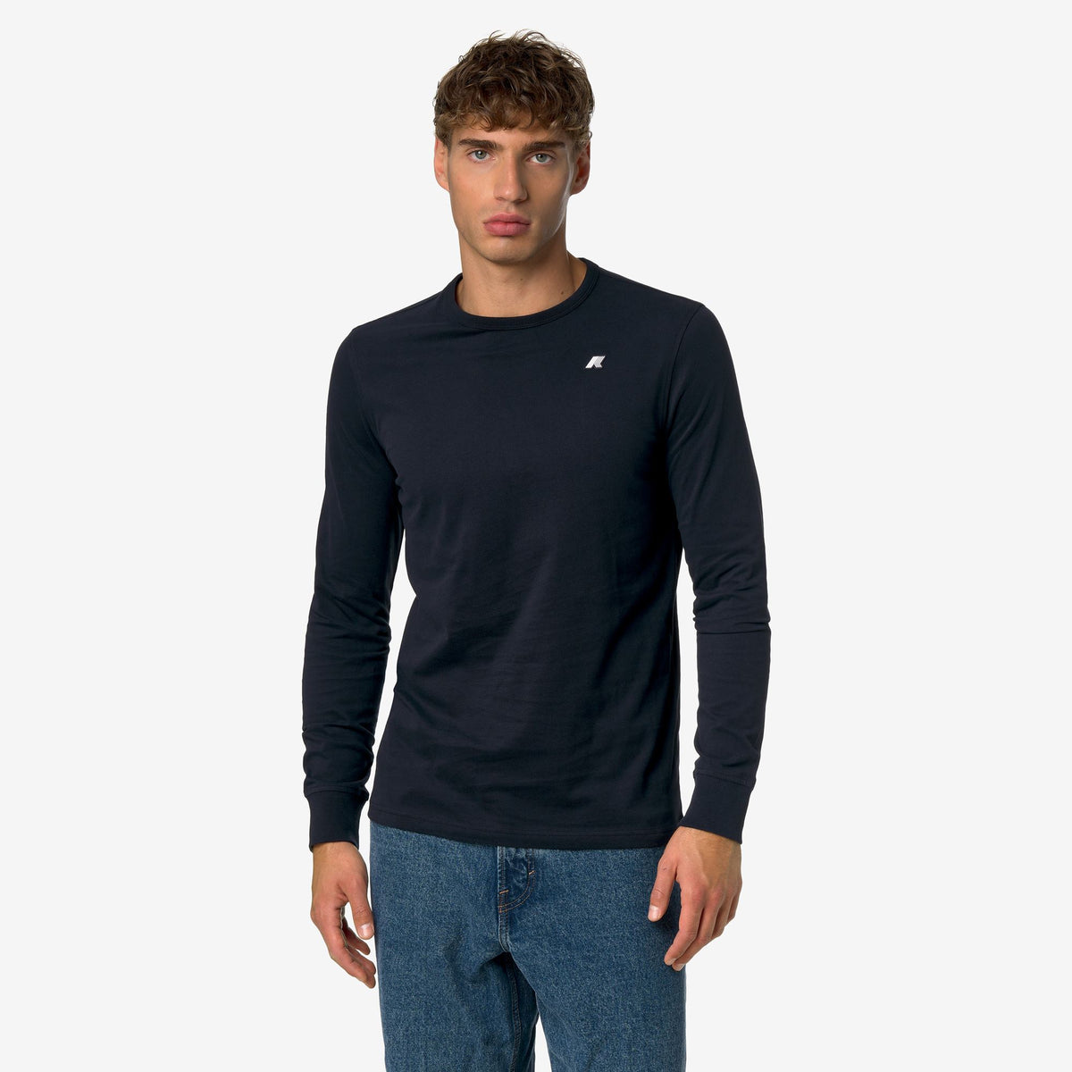 T-Shirts & Top_Man_ELMER JS PEACH CITADIUM_T-Shirt_Blue Depth - Commercial 4