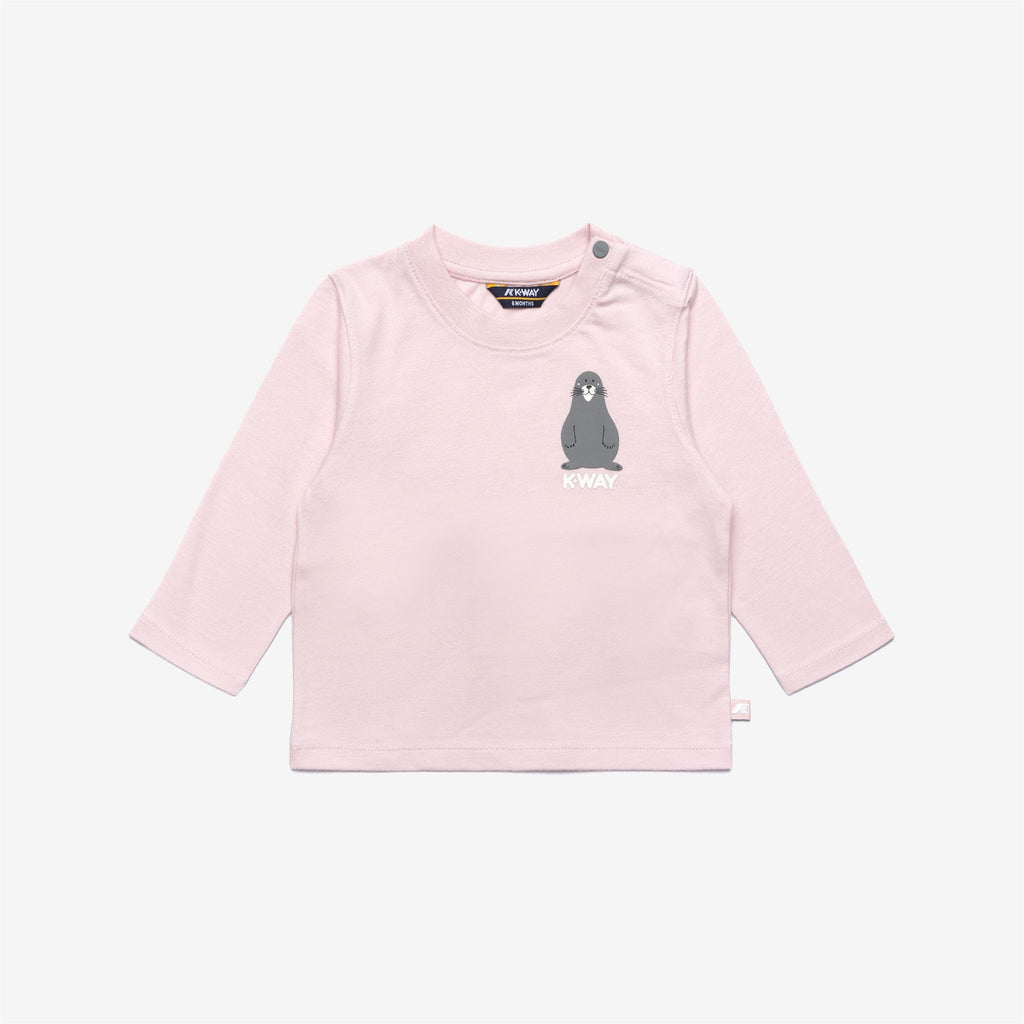 T-Shirts & Top_KID UNISEX_E. ELMETTE PHOQUE JERSEY PEACH_T-Shirt_Pink Sallow - Commercial 1