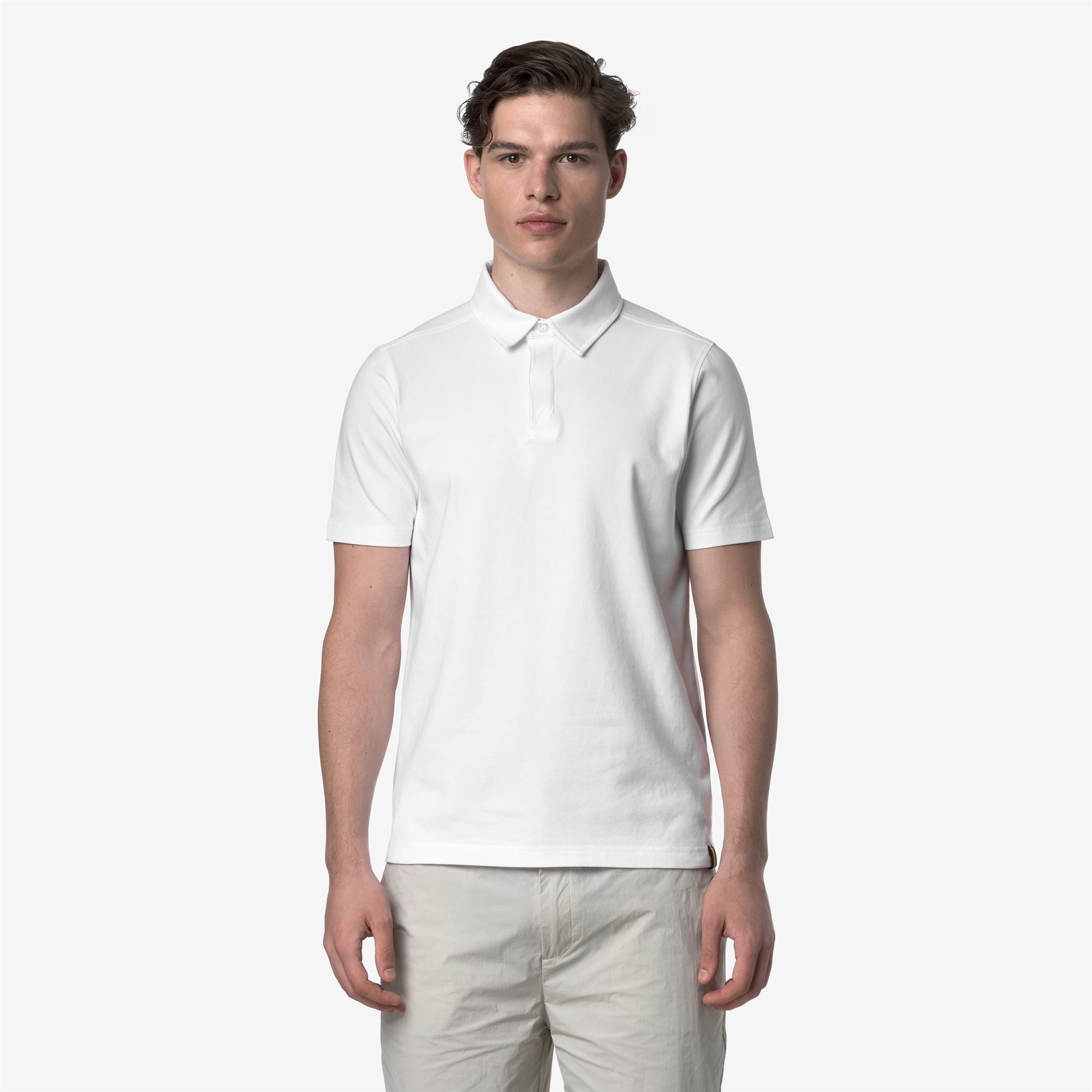 Polo Shirts_Man_VINCELLE COTTON_Polo_White - White - Commercial 4