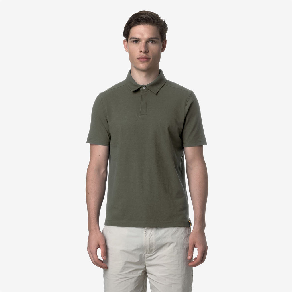 Polo Shirts_Man_VINCELLE COTTON_Polo_Green Lichen - Commercial 4