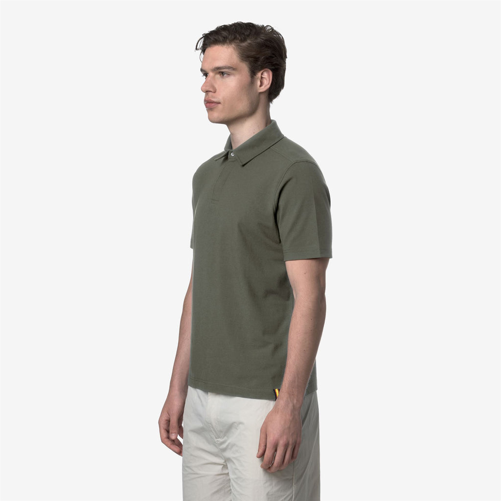 Polo Shirts_Man_VINCELLE COTTON_Polo_Green Lichen - Commercial 5