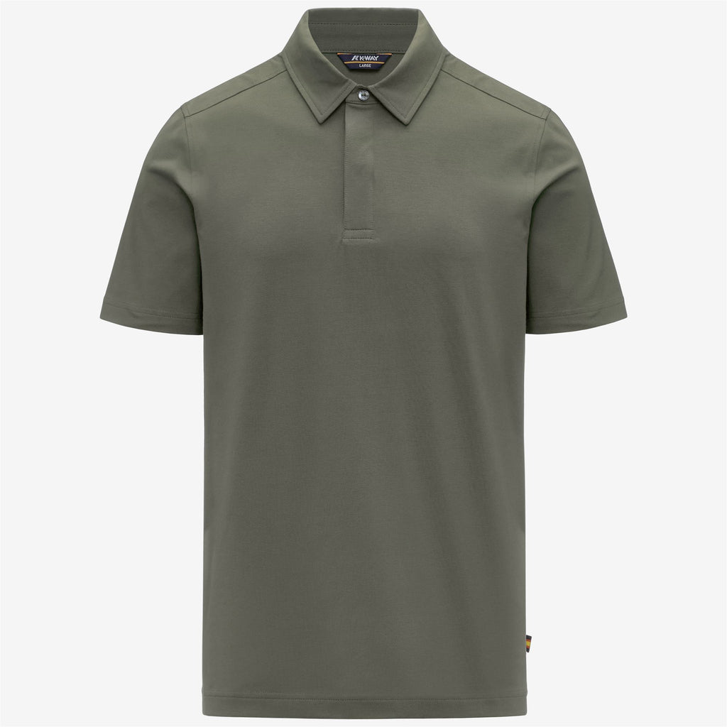 Polo Shirts_Man_VINCELLE COTTON_Polo_Green Lichen - Commercial 1