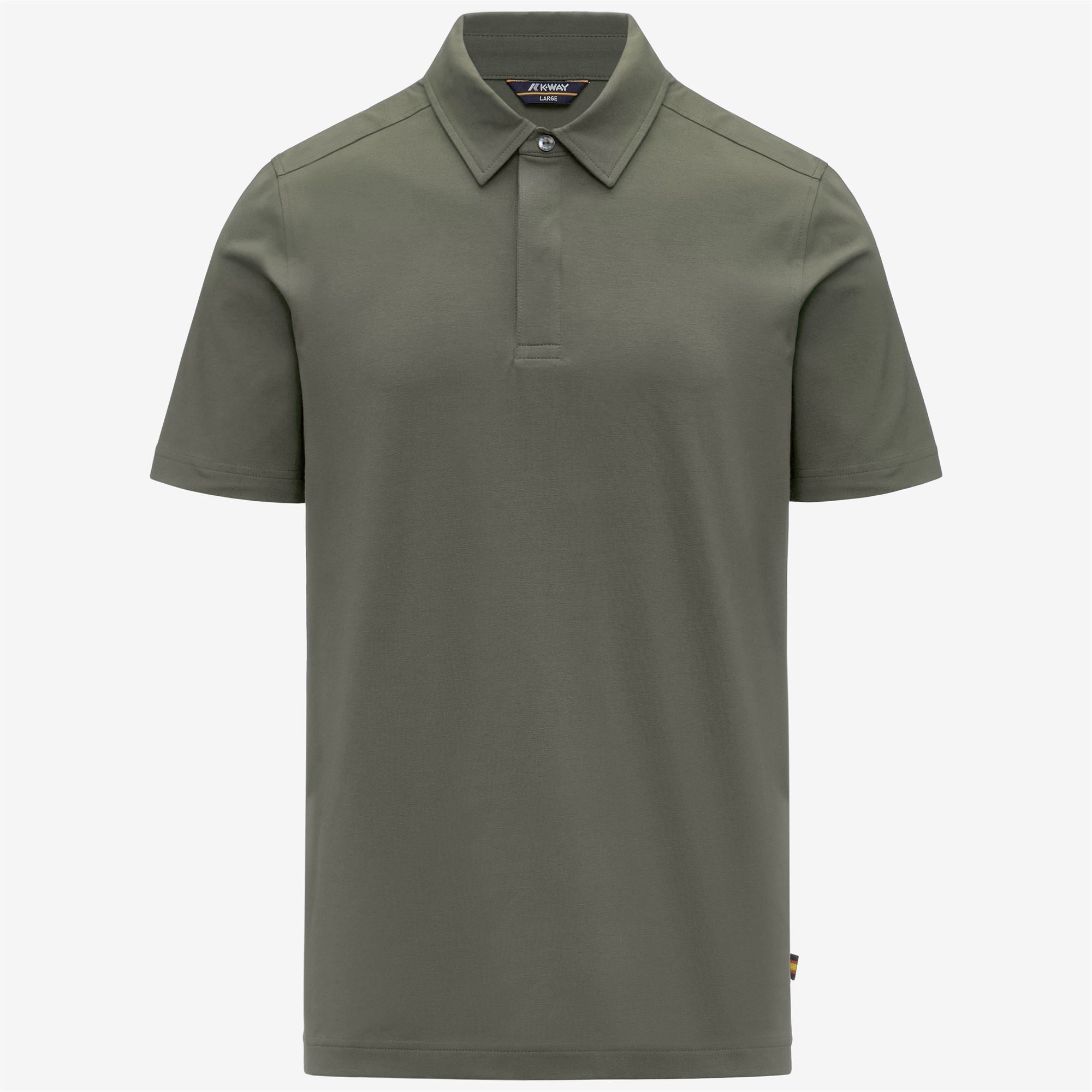 Polo Shirts_Man_VINCELLE COTTON_Polo_Green Lichen - Commercial 1