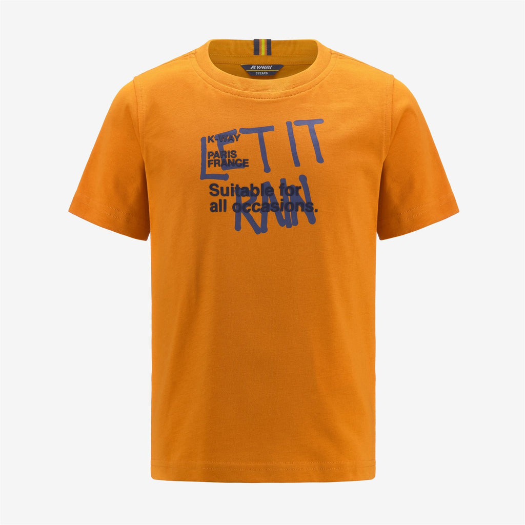 T-Shirts & Top_Boy_P. ODOM LET IT RAIN_T-Shirt_Orange Md - Commercial 1