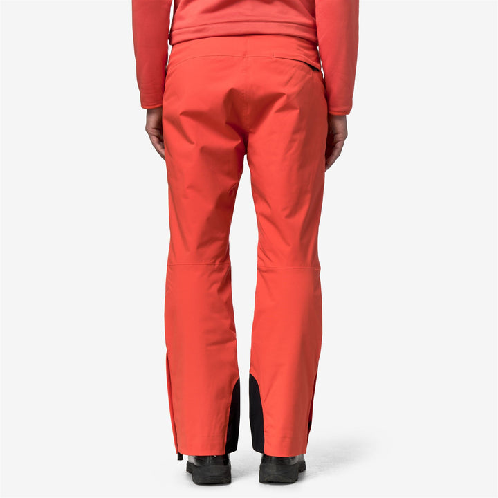 Pants_MAN_QUEYRAS 2L TWILL_Sport Trousers_Orange Fiesta - DressedFrontDouble