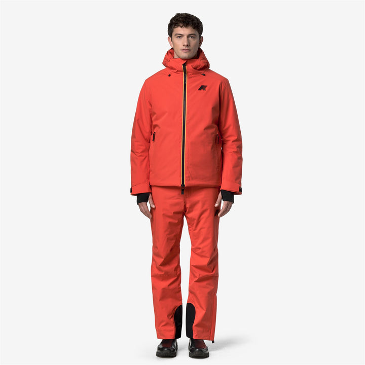 Pants_MAN_QUEYRAS 2L TWILL_Sport Trousers_Orange Fiesta - DressedBack