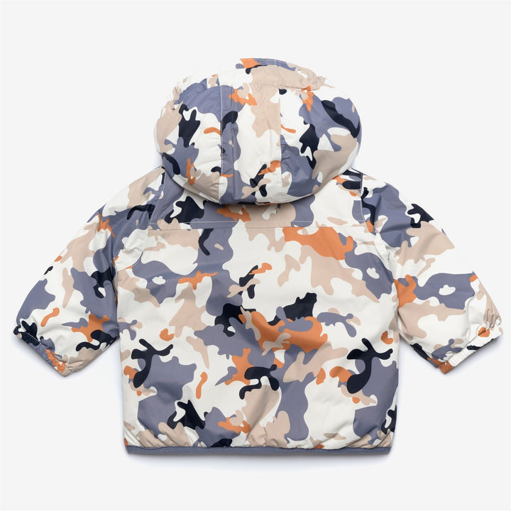 E. LE VRAI 3.0 CLAUDINE ORSETTO GRAPHIC - Jackets - Mid - KID UNISEX - ECRU-CAMO BOY AVIO