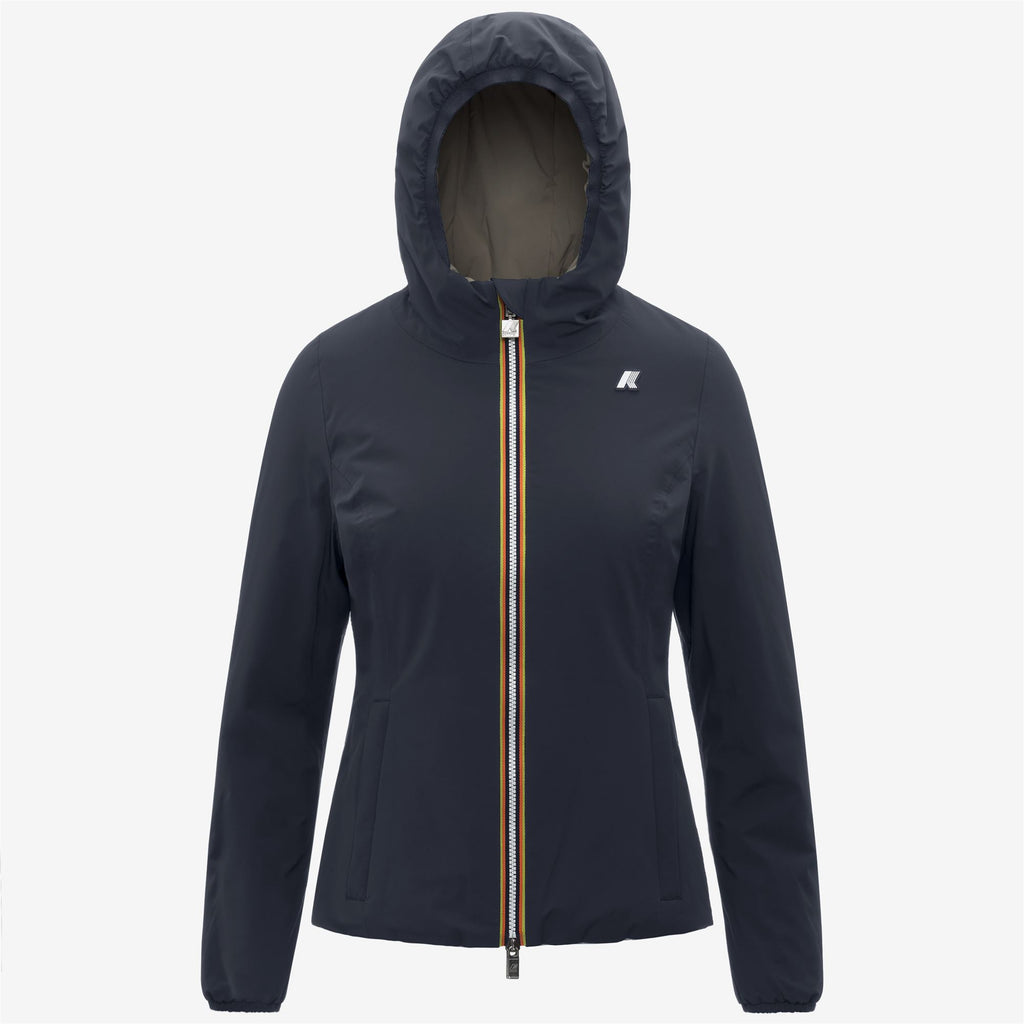 Jackets_WOMAN_LILY ST WARM DOUBLE_Short_Blue Depth - Green Oak - Commercial 1