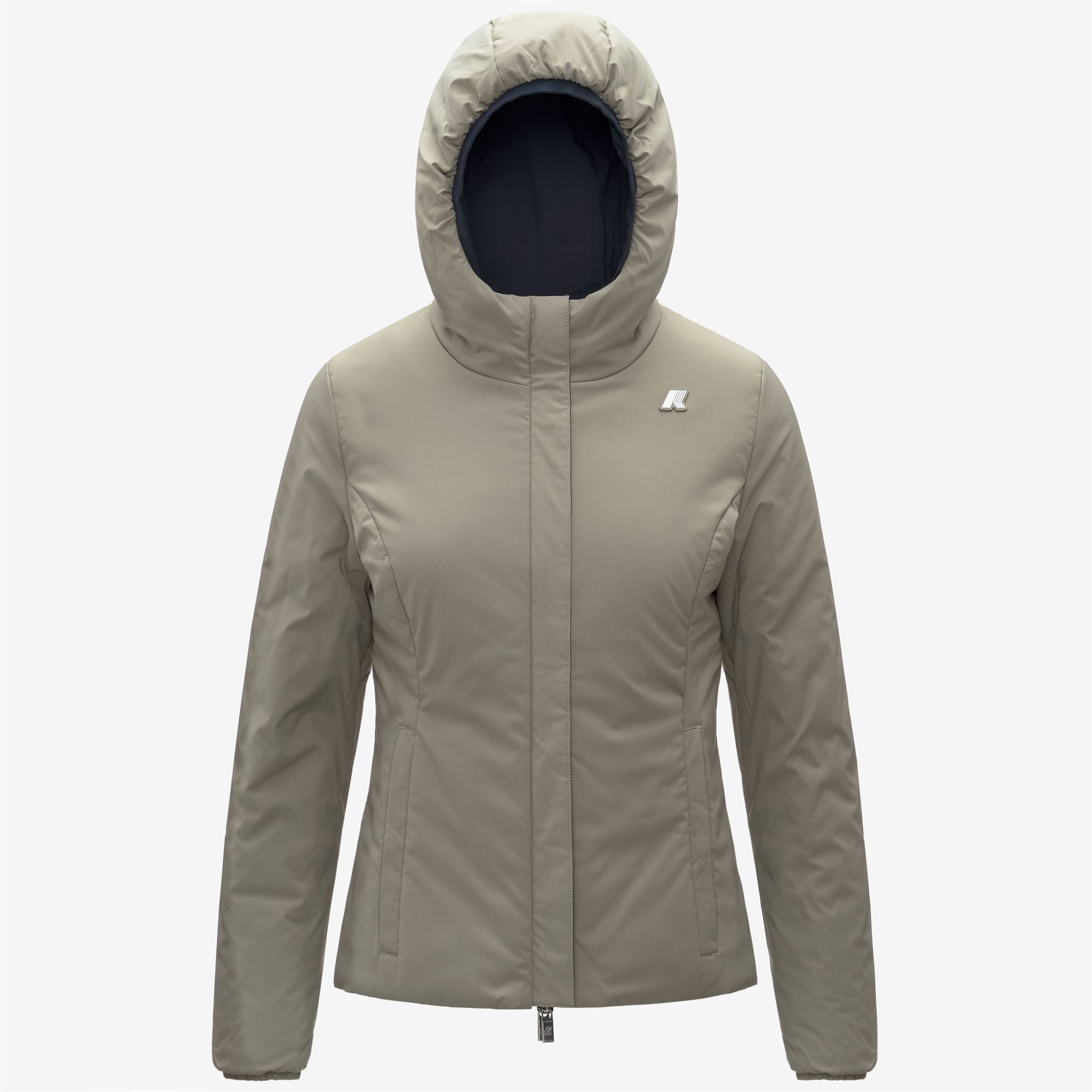 Jackets_WOMAN_LILY ST WARM DOUBLE_Short_Blue Depth - Green Oak - Commercial 2