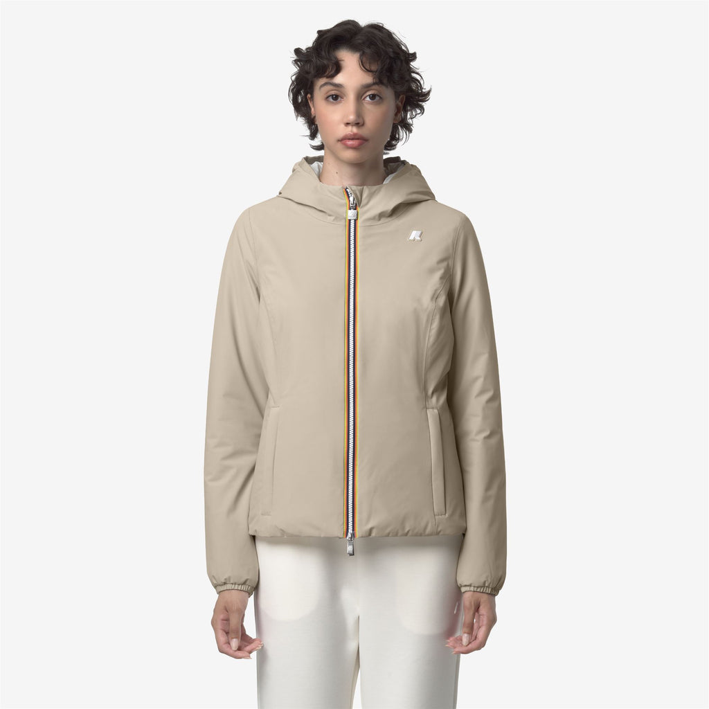 Jackets_WOMAN_LILY ST WARM DOUBLE_Short_Beige Cashmere - White Gardenia - Commercial 3