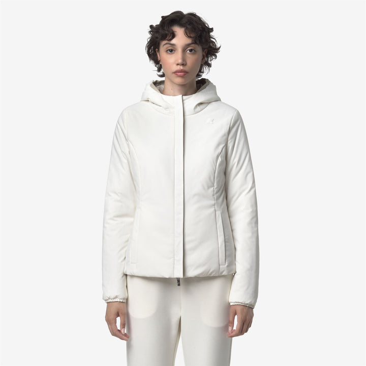 LILY ST WARM REVERSIBLE - Jackets - Short - WOMAN - Beige Cashmere-White Gardenia