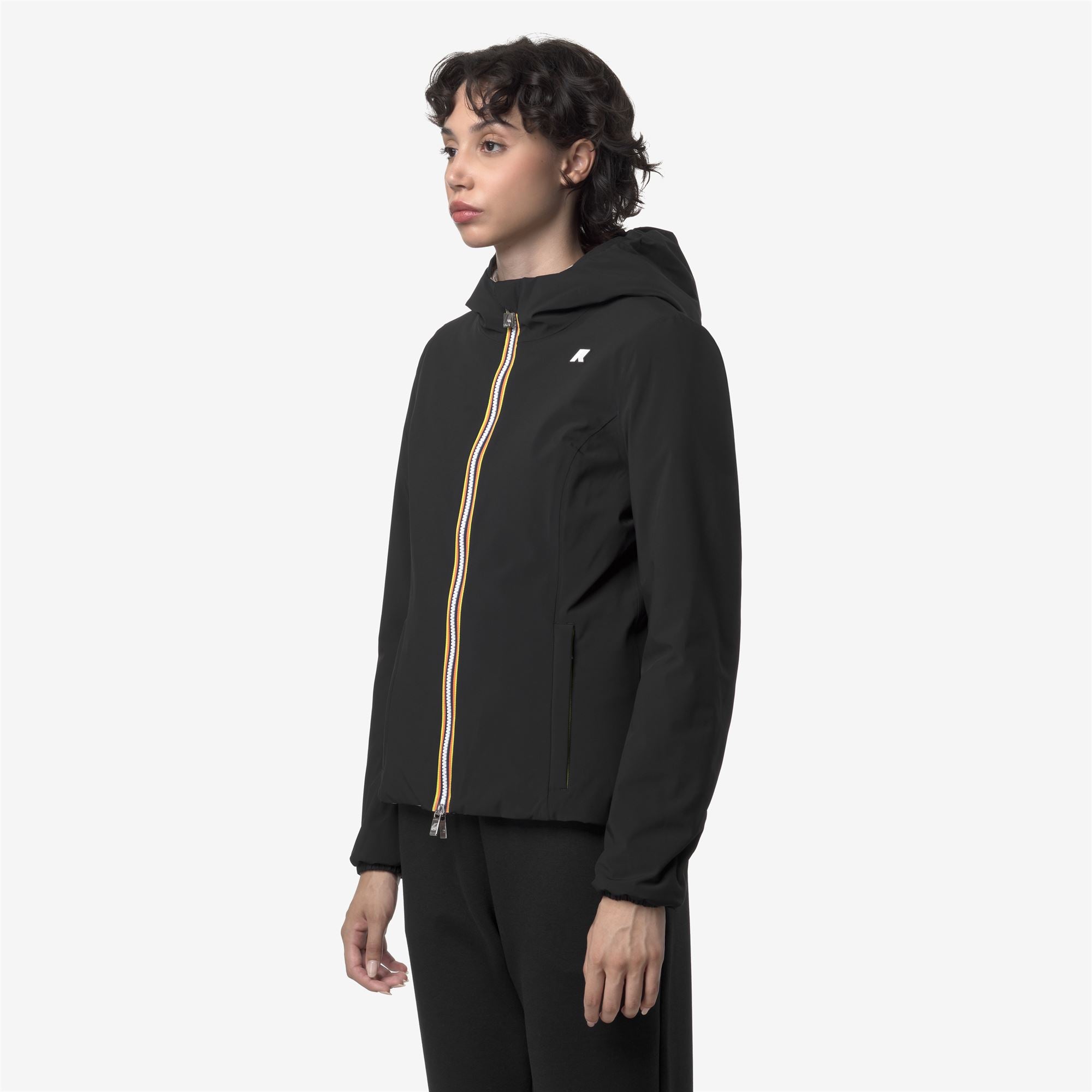 Jackets_WOMAN_LILY ST WARM DOUBLE_Short_Black Pure - Beige Cashmere - Commercial 5
