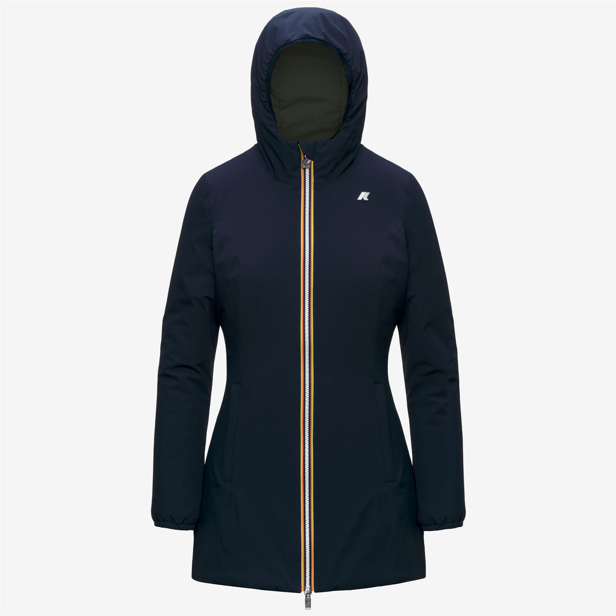Jackets_Woman_DENISE ST WARM DOUBLE_Mid_Blue Depth - GREEN BLACKISH - Commercial 1