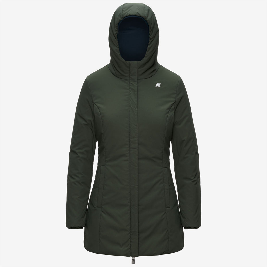 Jackets_Woman_DENISE ST WARM DOUBLE_Mid_Blue Depth - GREEN BLACKISH - Commercial 2