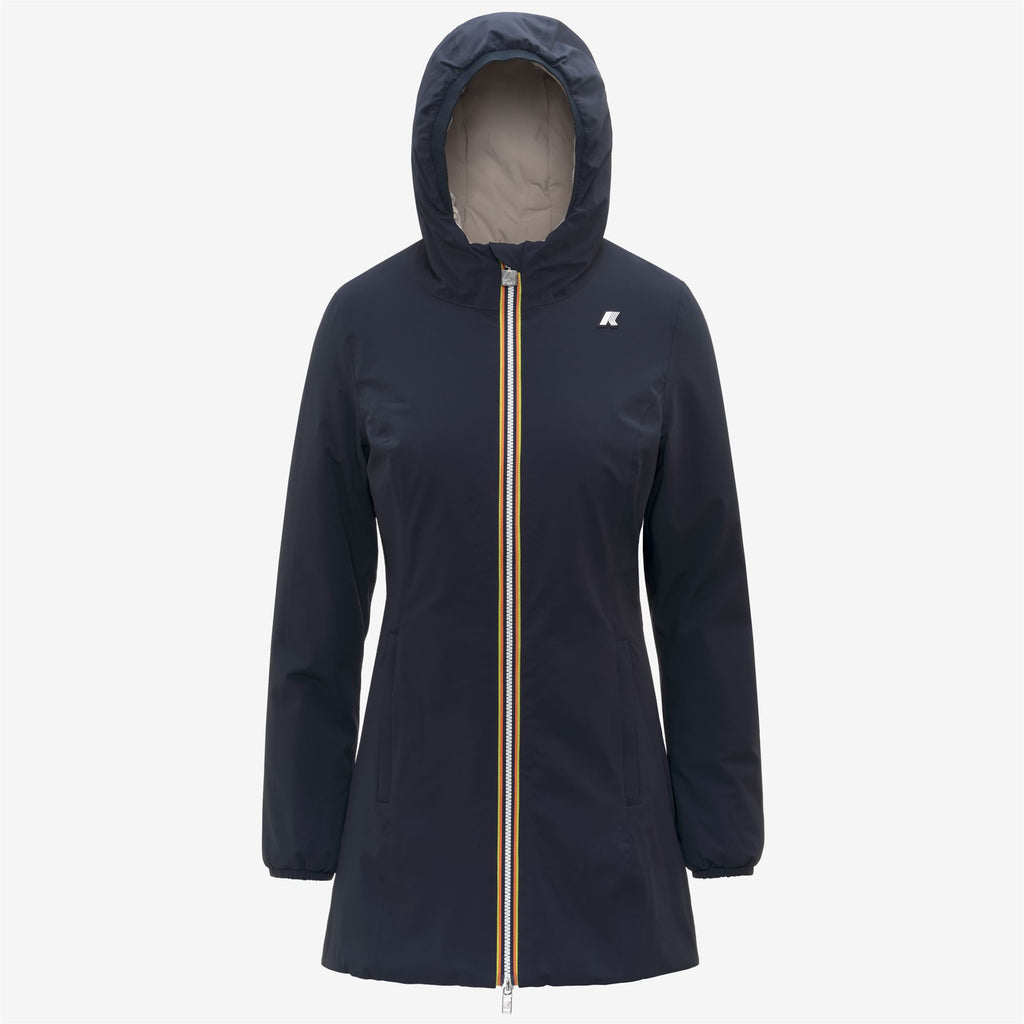 Jackets_WOMAN_DENISE ST WARM DOUBLE_Mid_Blue Depth - Beige Cashmere - Commercial 1