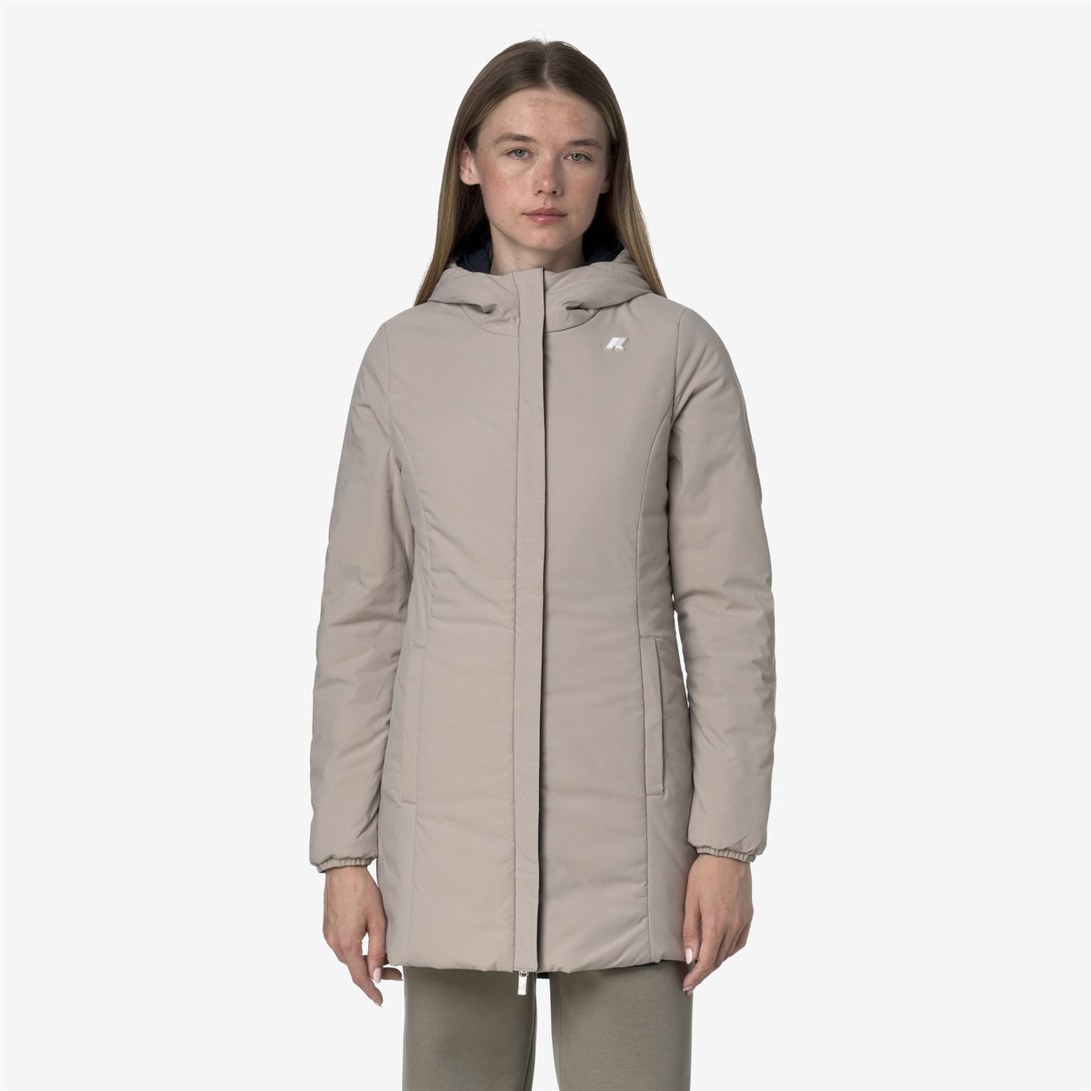 Jackets_WOMAN_DENISE ST WARM DOUBLE_Mid_Blue Depth - Beige Cashmere - Commercial 7