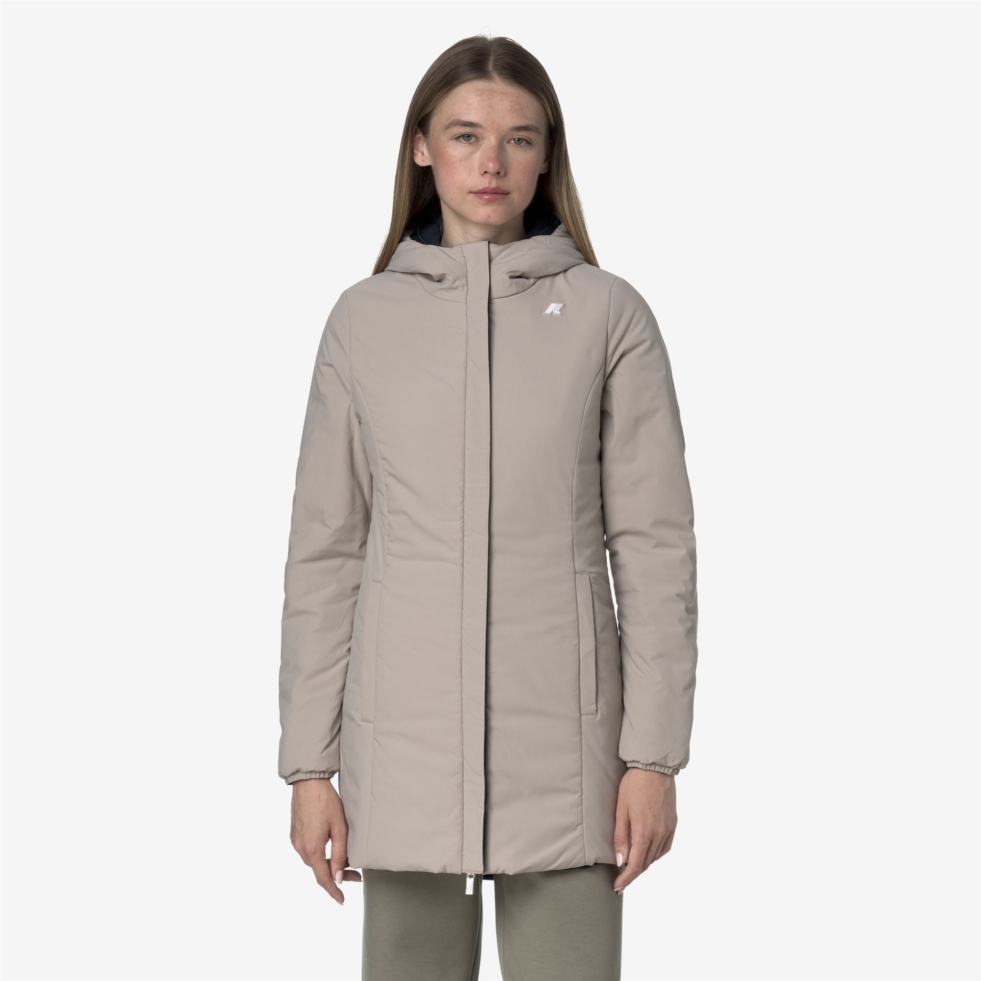 Jackets_WOMAN_DENISE ST WARM DOUBLE_Mid_Blue Depth - Beige Cashmere - Commercial 7