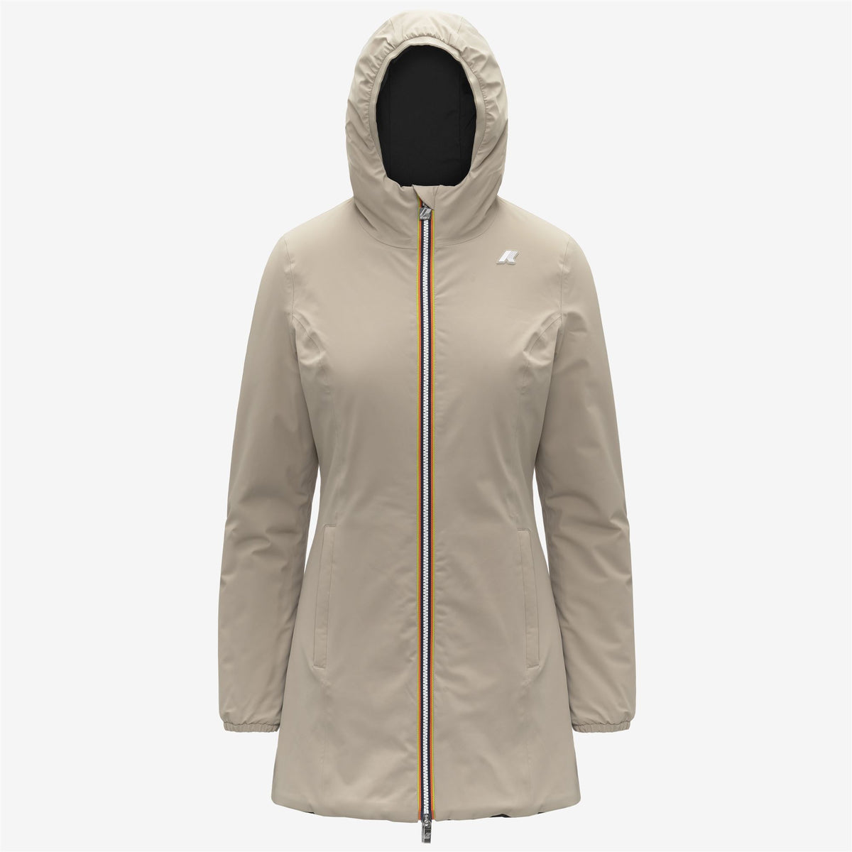Jackets_WOMAN_DENISE ST WARM DOUBLE_Mid_Beige Cashmere - Black Pure - Commercial 1